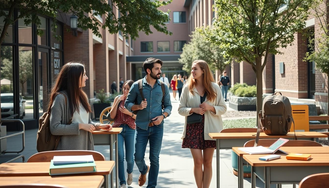 Student developing practical and academic skills