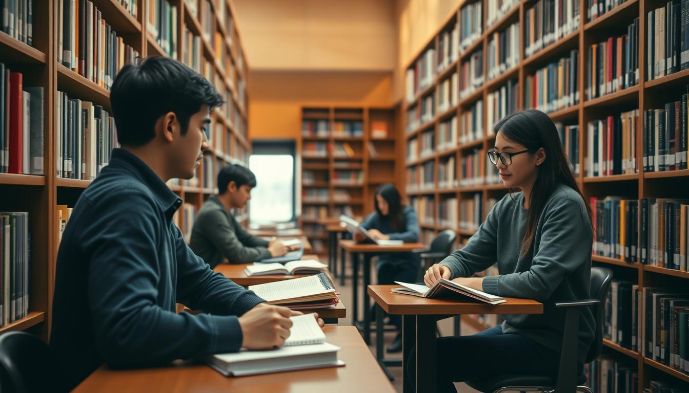 Structured study materials and learning resources on a desk